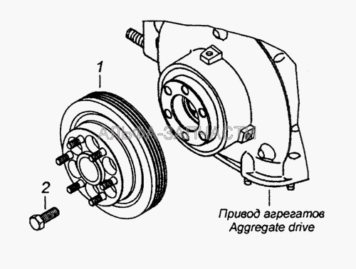 7406.1005060-20 Установка шкива коленчатого вала  