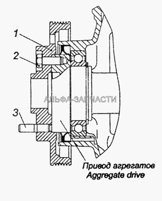 740.62-1005060 Установка шкива коленчатого вала  