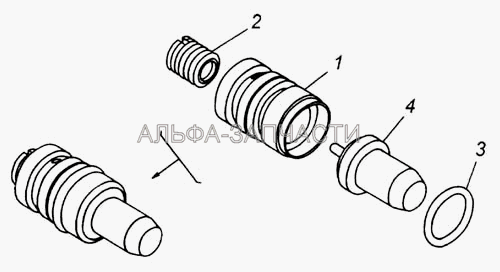 Клапан термосиловой в сборе  