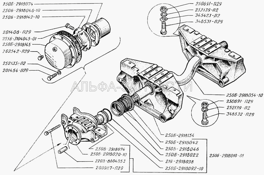 Балансиры задней подвески (201408-П29 Болт М14х1,5х34) 