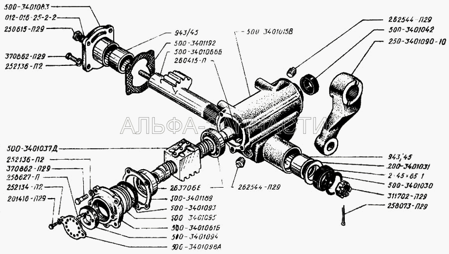 Рулевой механизм (500-3401066-Б Сектор) 