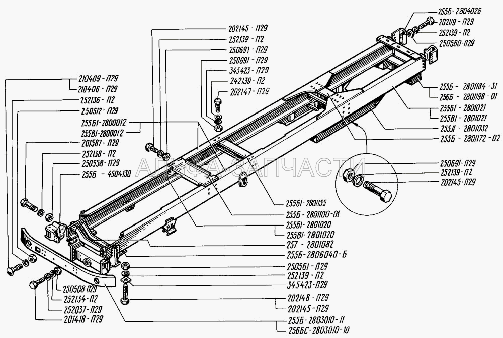 Рама (345423-П29 Шайба 16 косая) 