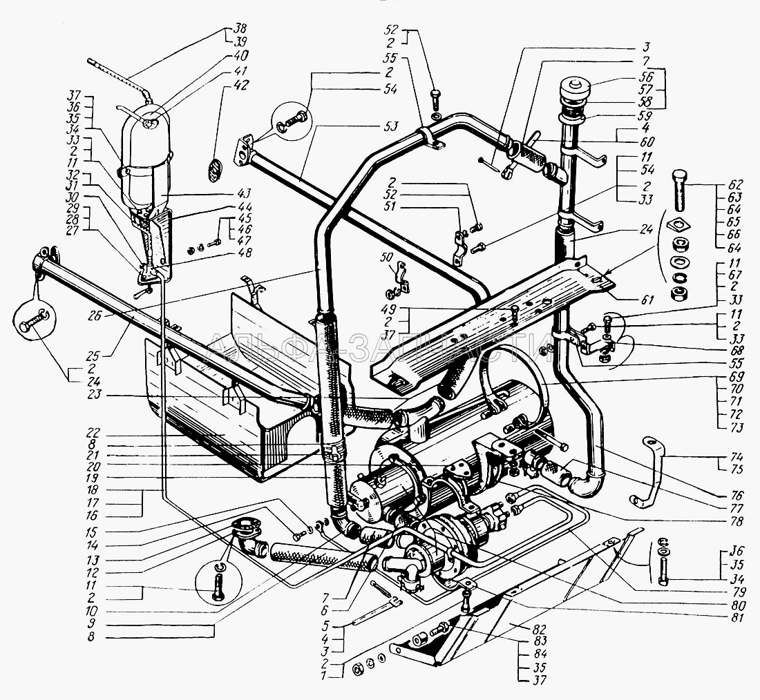 Подогреватель предпусковой (256Б1-1015206 Хомут) 