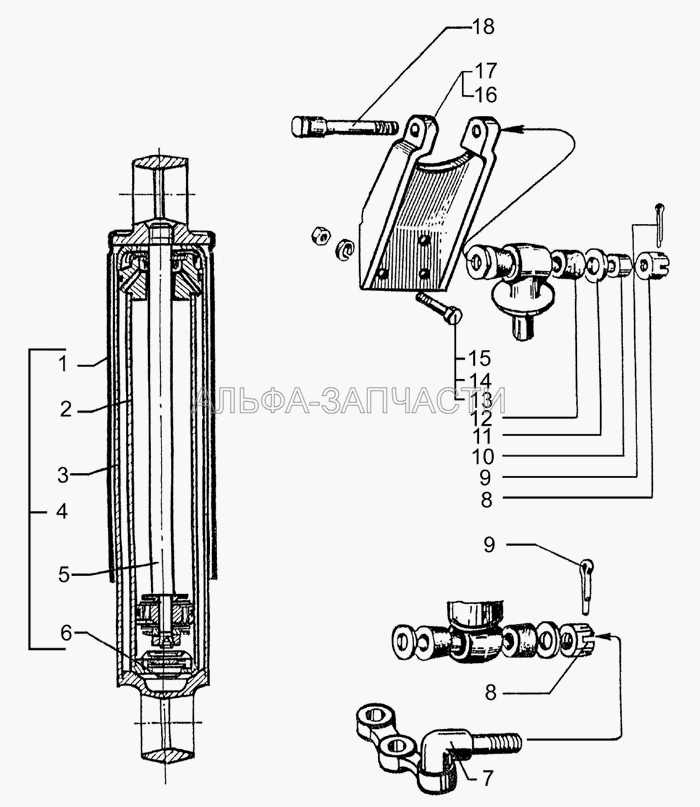 Амортизатор передней подвески (500А-2905410 Втулка амортизатора) 