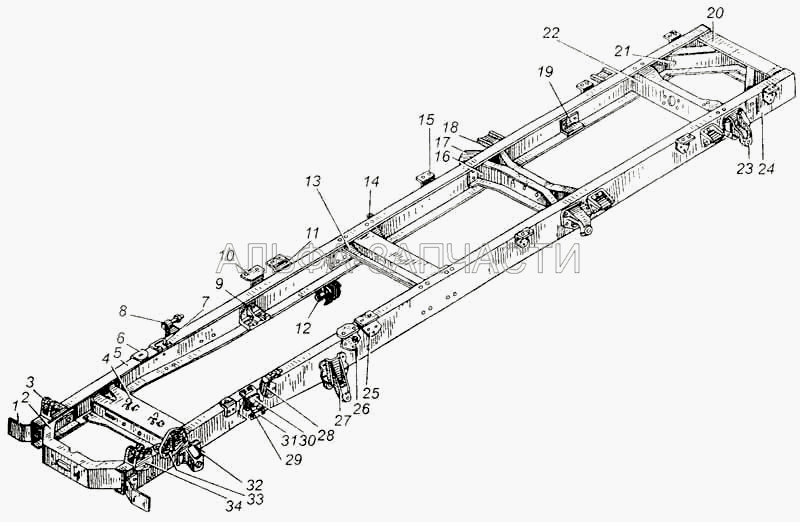 Рама автомобиля МАЗ-5335  