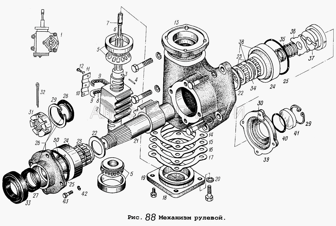 Механизм рулевой (1.2-45х65-3 Манжета) 