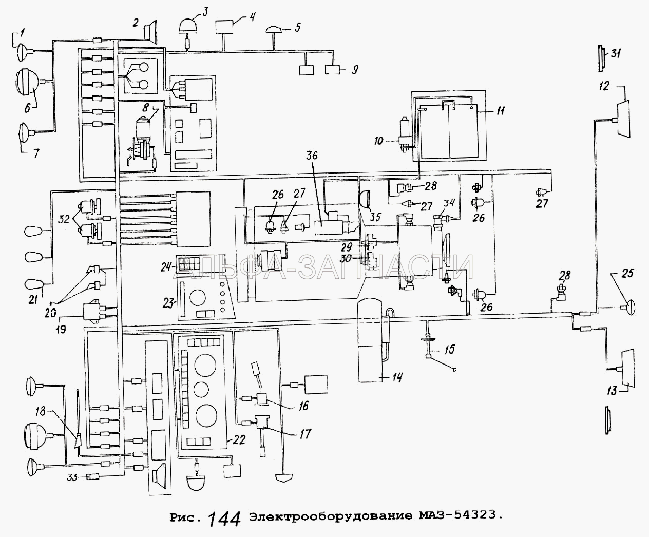 Электрооборудование МАЗ-54323 (ММ370-3829010-УХЛ Датчик давления воздуха) 