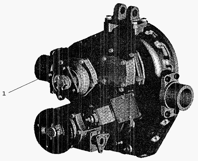 Центральный редуктор отбора мощности автомобилей МАЗ-630305, МАЗ-533702 (63035-4202010-010 Редуктор отбора мощности) 
