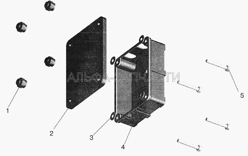 Коробка задних фонарей (64221-3724514 Основание) 