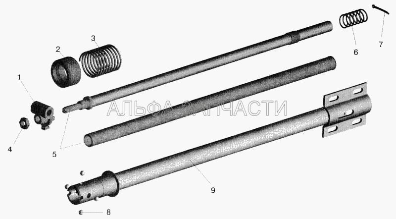 Механизм промежуточный (64227-1703325 Механизм промежуточный) 