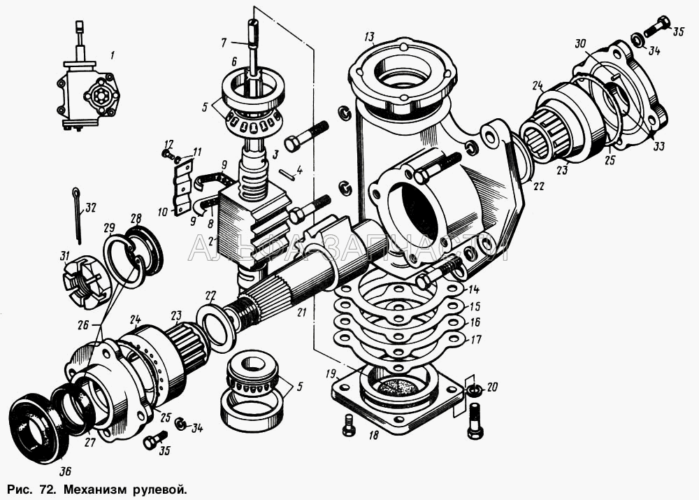 Механизм рулевой  