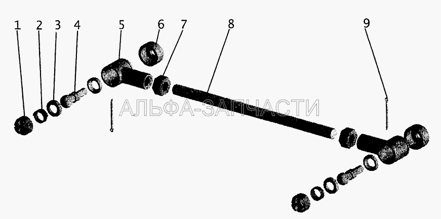 Тяга (5336-1703504 Палец шаровой) 