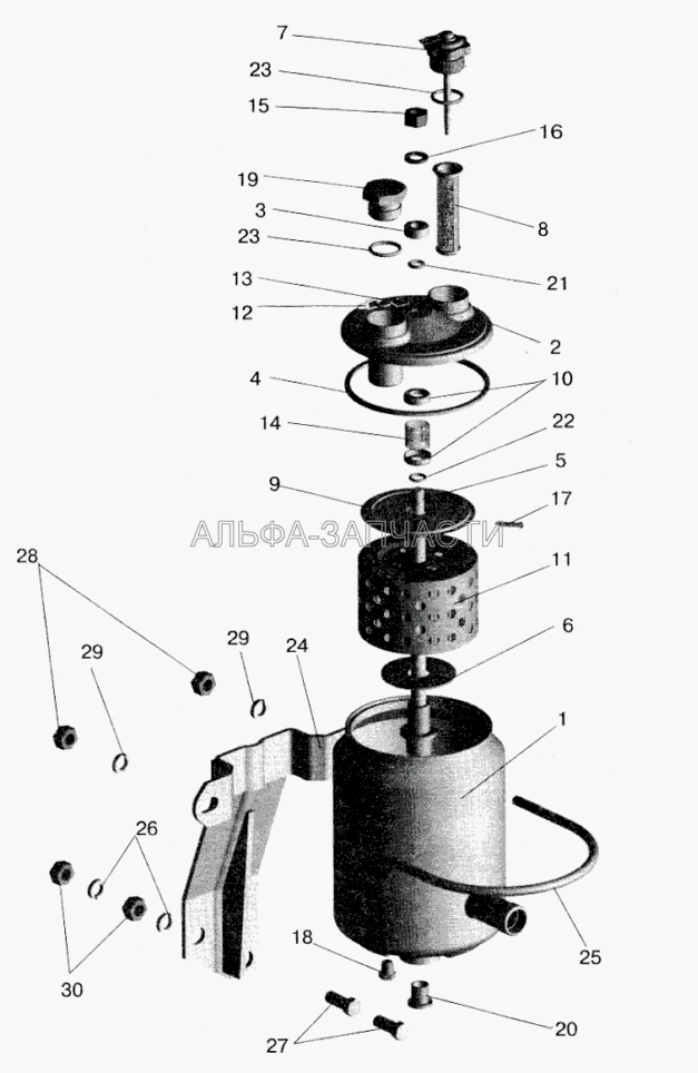 Бак масляный (5336-3410190 Фильтр) 