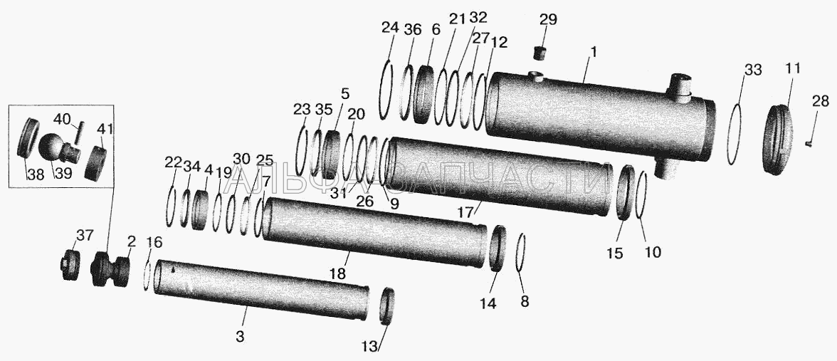 Гидроцилиндр (503А-8603546 Грязесъемник) 