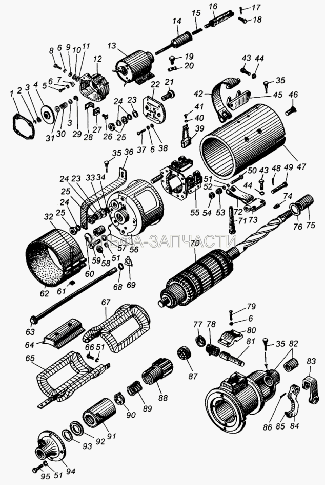 Стартер (СТ26-3708050-В Щетка изолированная) 