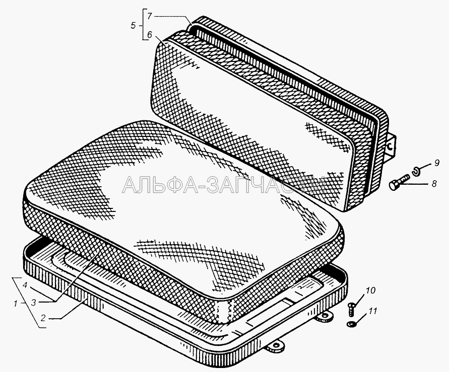 Сиденье среднее МАЗ-5335, МАЗ-5429  