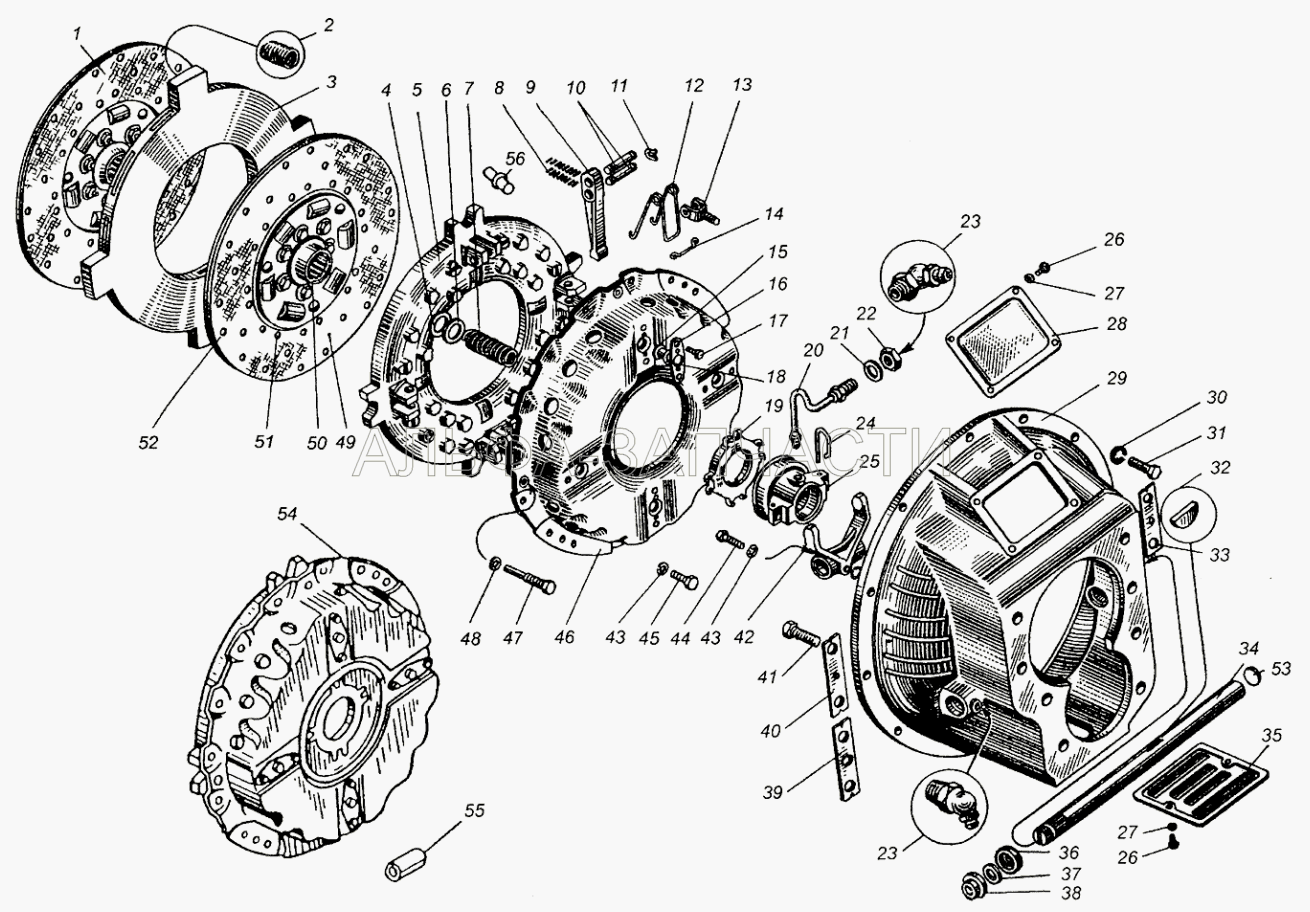 Сцепление ЯМЗ-236К  
