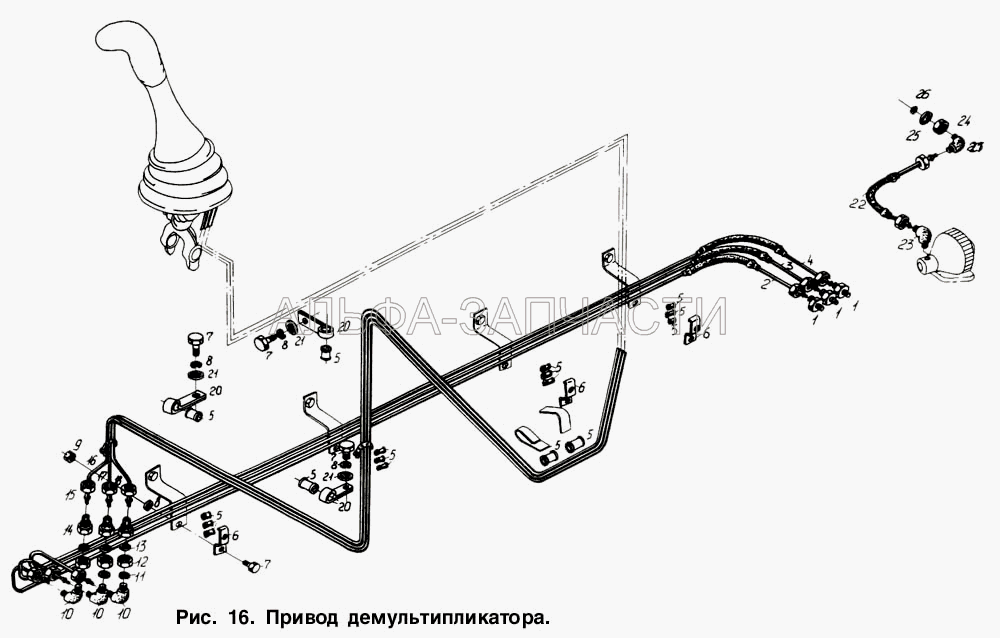 Привод демультипликатора  