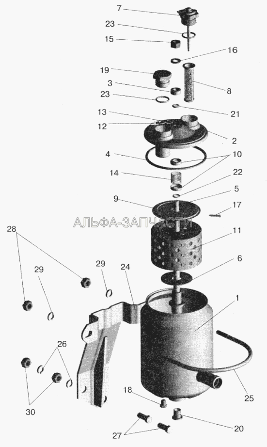 Бак масляный (5336-3410190 Фильтр) 