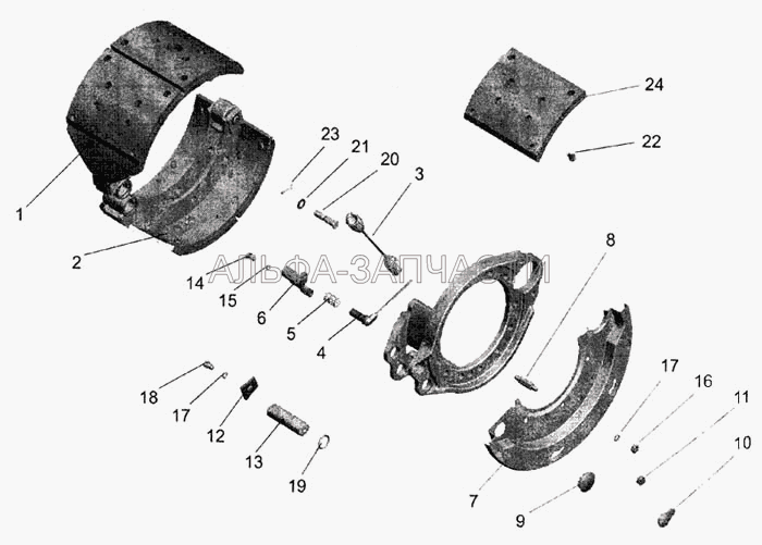 Тормоз заднего колеса (151-3538112 Кронштейн датчика) 