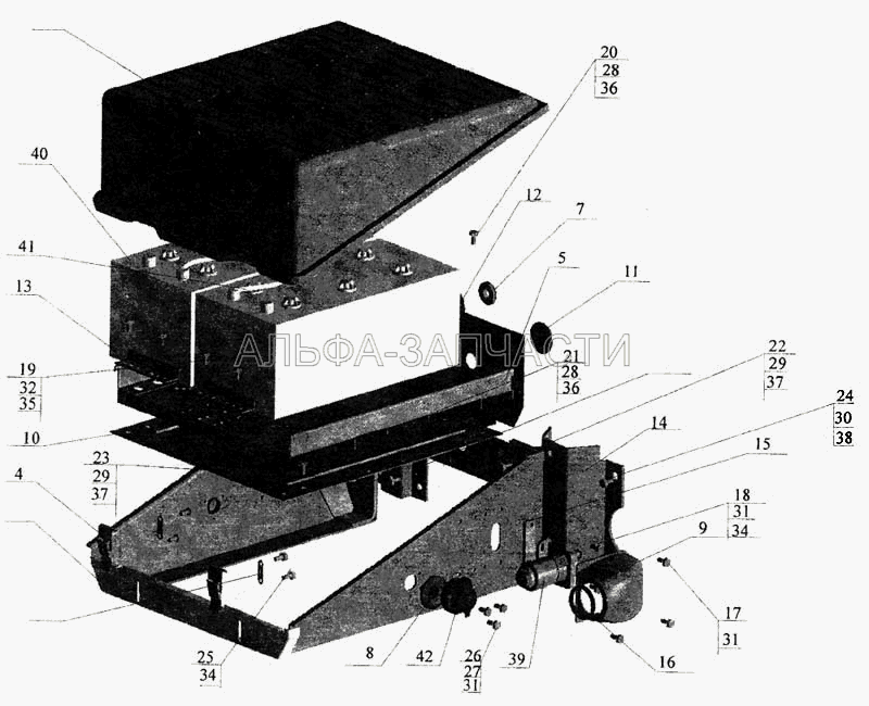 Установка аккумуляторных батарей (252004 Шайба 6 ОСТ 37.001.144 -96) 