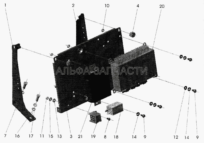 Установка электронных блоков на автомобилях МАЗ-544008/643008  