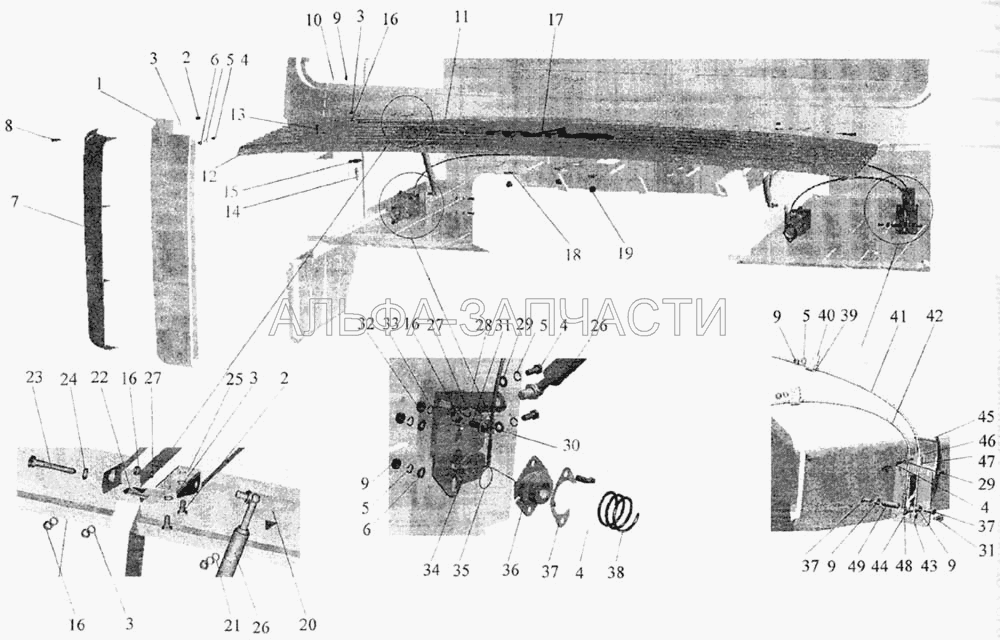 Установка облицовки и боковых щитков  