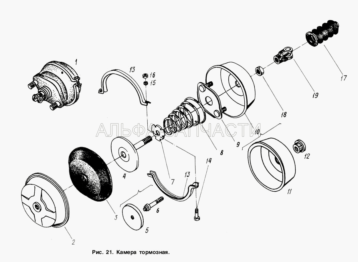 Камера тормозная (100-3519250 Мембрана) 