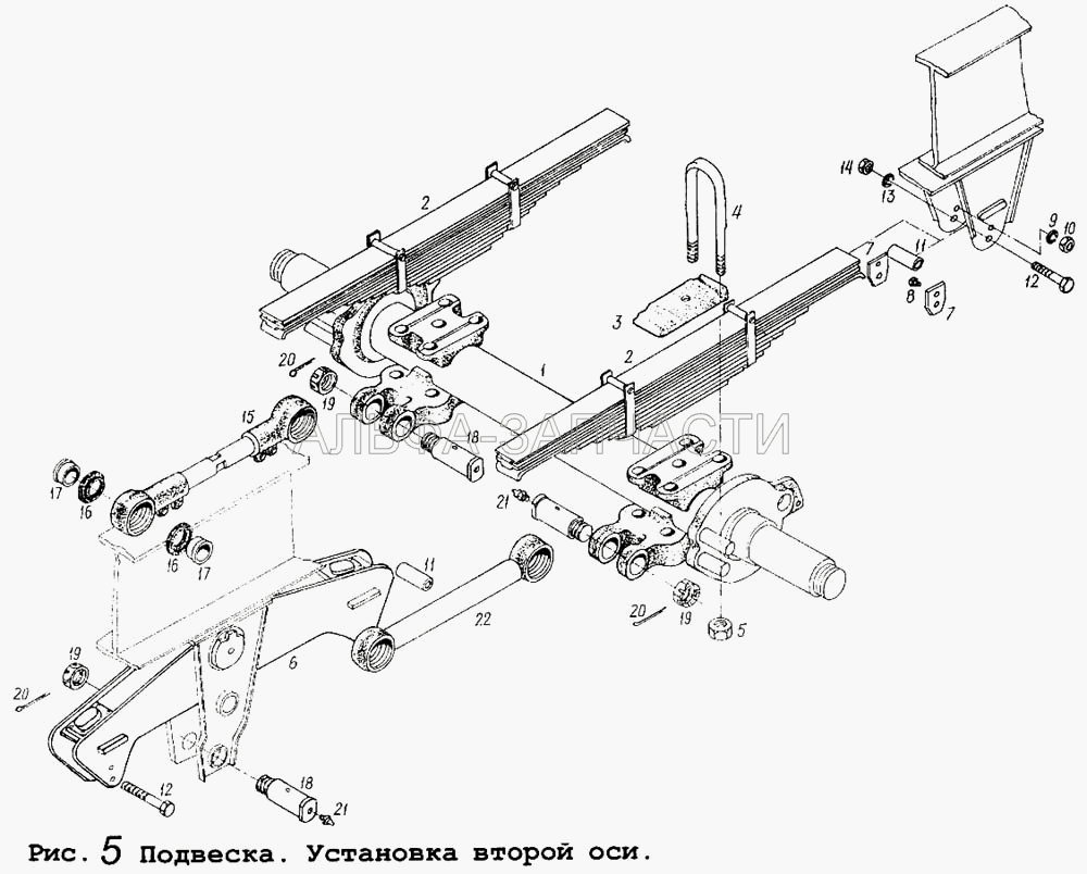 Подвеска. Установка второй оси  