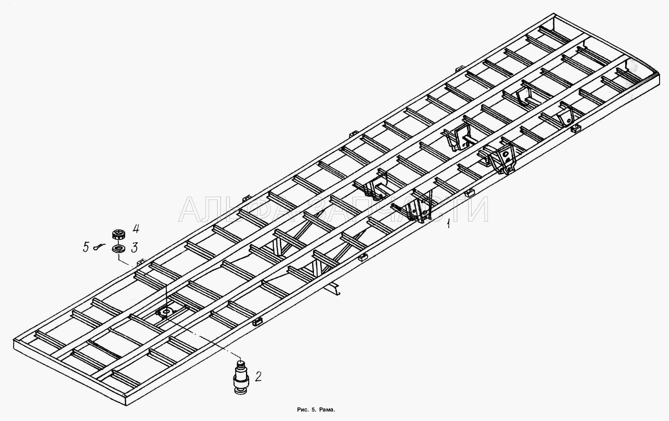 Рама (5245-2704042 Шкворень) 