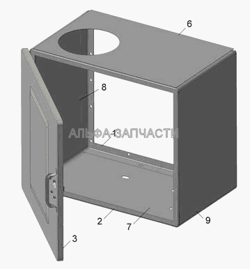 6606-03-8027560 Корпус шкафа в сборе  