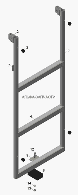 Э66061-8210070  Лестница нижняя  