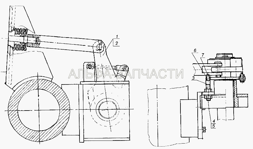 Установка регулятора тормоза рт-40 9693-3501150, 9693-3501151  