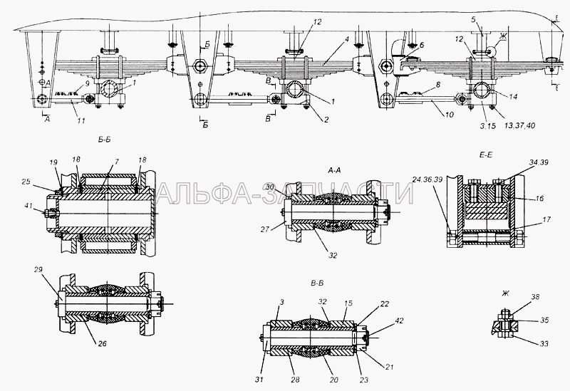 Установка подвески 96931-2900002-01 (9693-2919235-01 Втулка) 