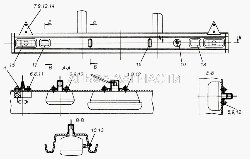 Установка задних фонарей 9334-3716010  