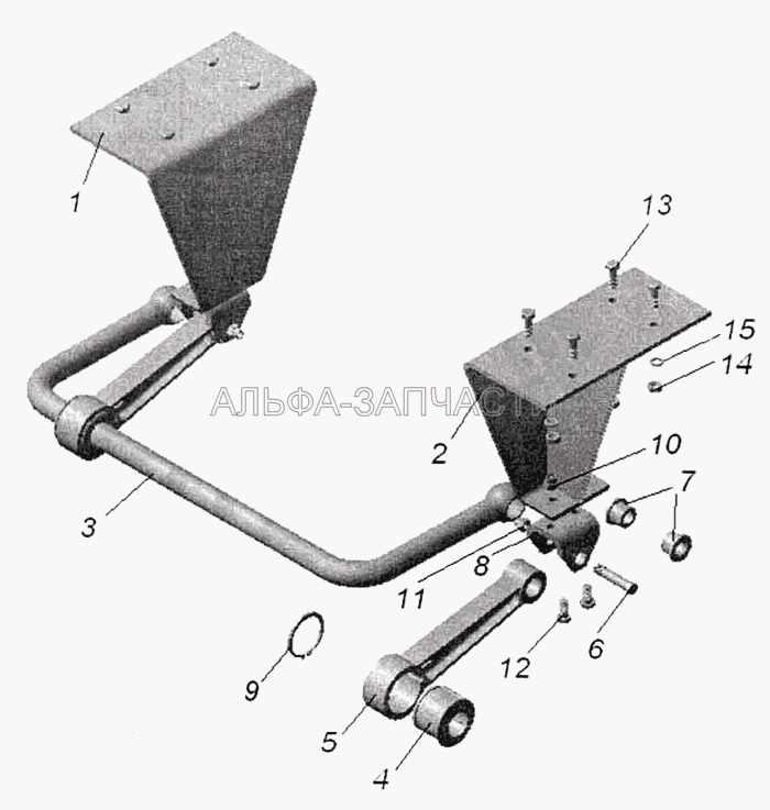 Установка стабилизатора (1/12559/21 Болт ТЕМ14х1,5-6х40) 