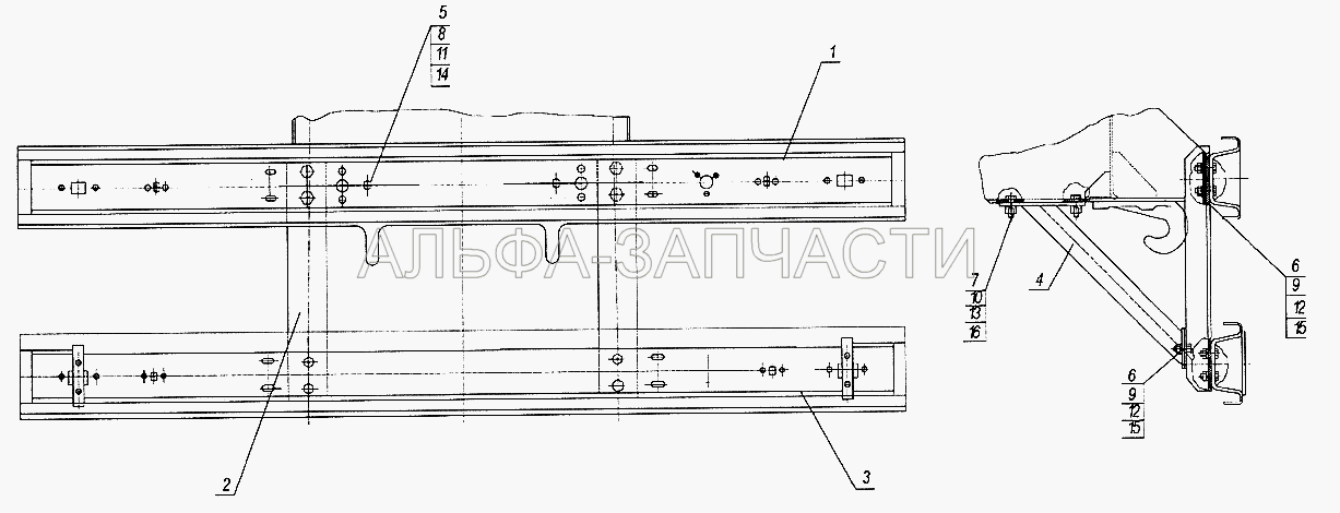 Установка заднего буфера 96741-2804001, 96742-2804001  