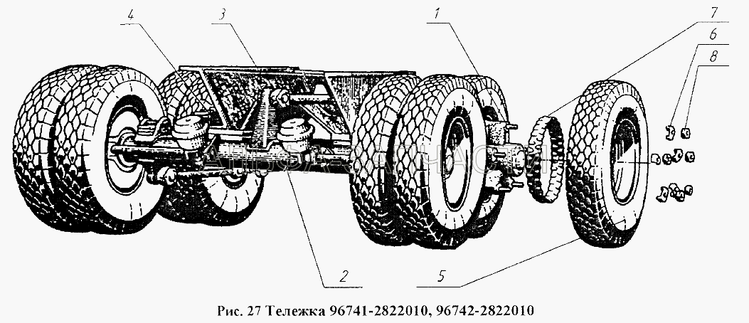 Тележка 96741-2822010, 96742-2822010  