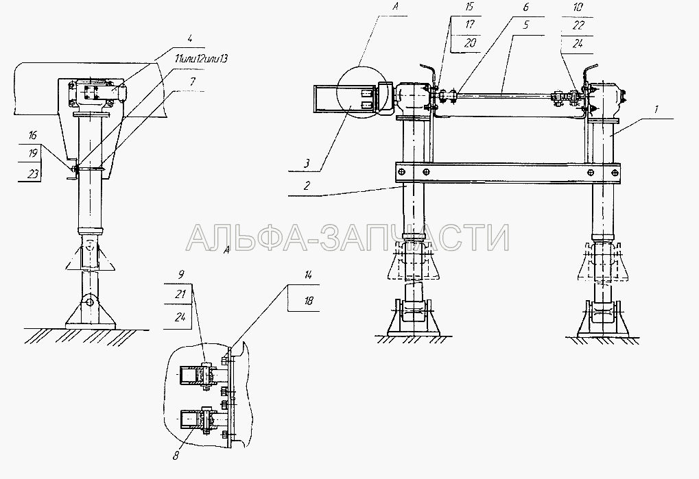 Установка опорного устройства 96741-2720001  