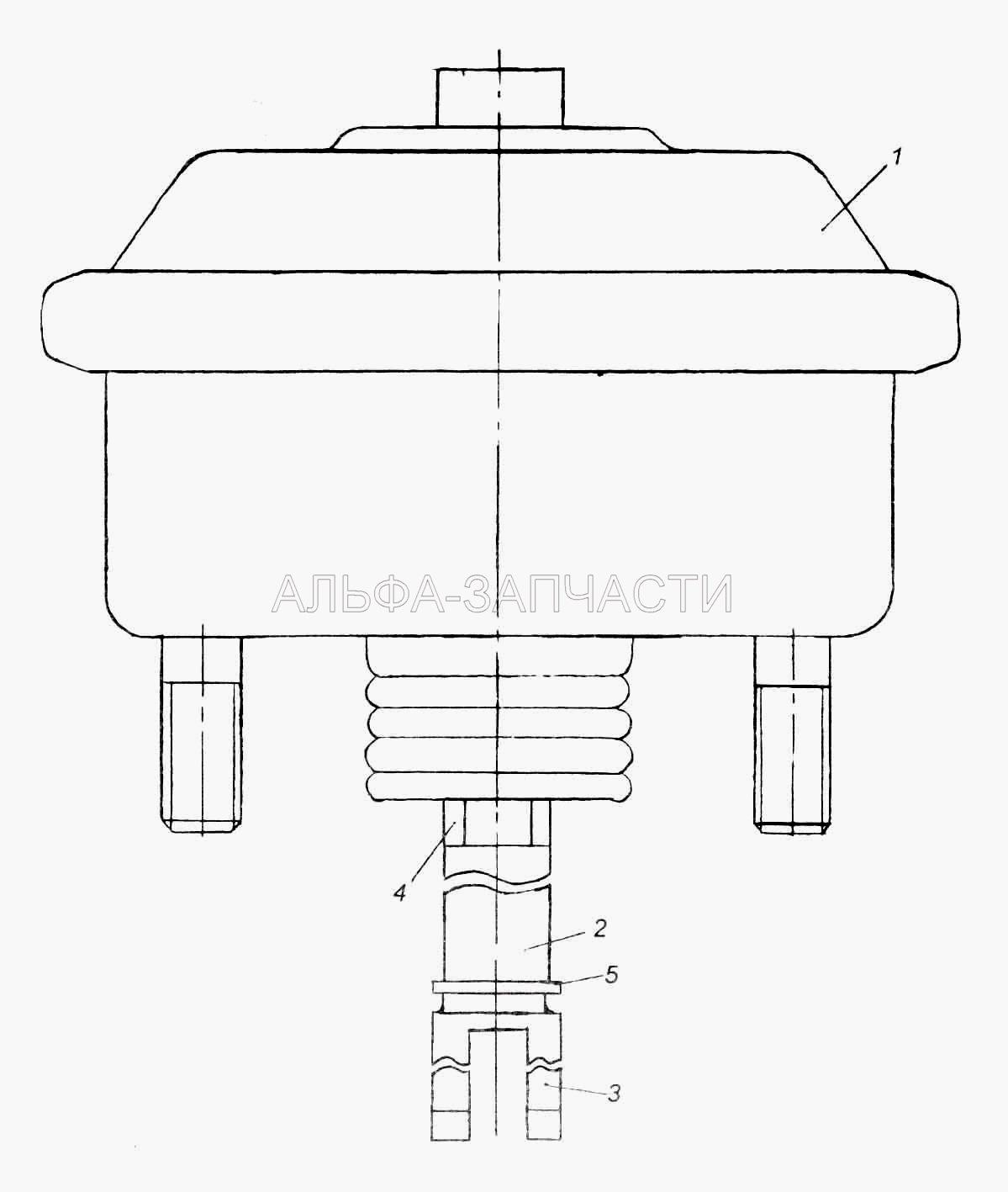 Тормозная камера тип 30 9693-3519212 (1/61015/11 Гайка М12х1,25-6Н) 