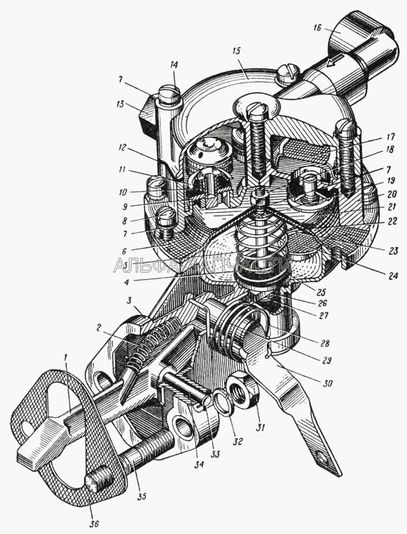 Топливный насос Б10 (Рис. 24)  