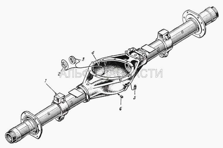 Картер заднего моста (Рис. 58)  