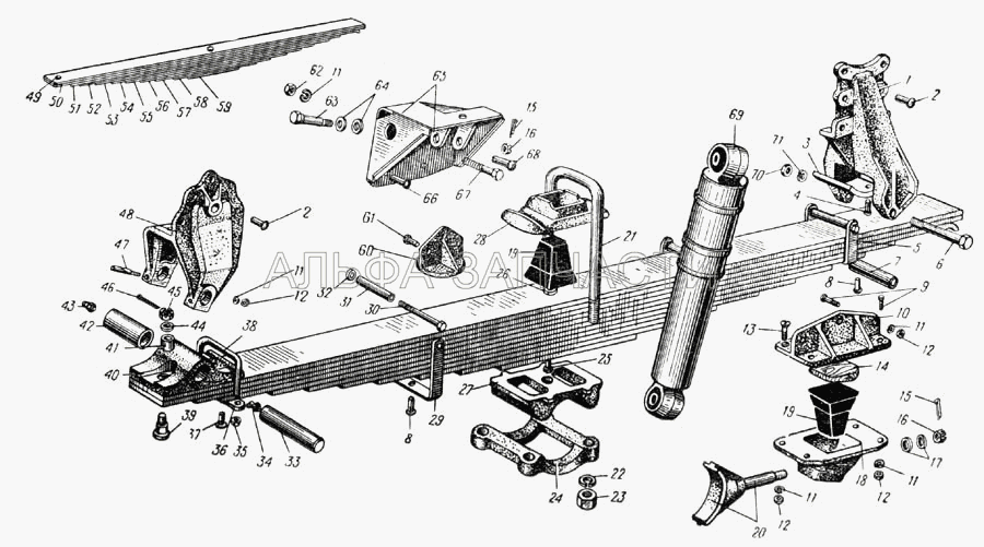 Передняя подвеска (Рис. 66) (500-2912024 Стремянка ушка) 