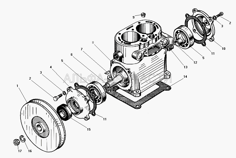 Блок-картер компрессора  