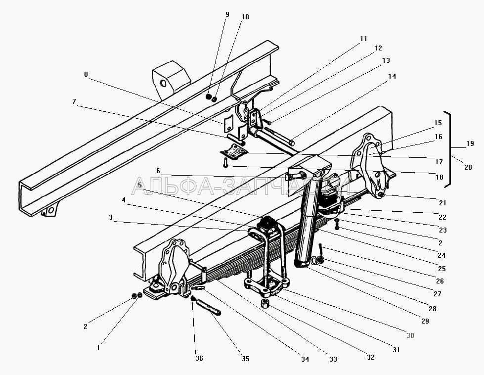 Передняя подвеска (А1-300/475.2905006 Амортизатор в сборе) 