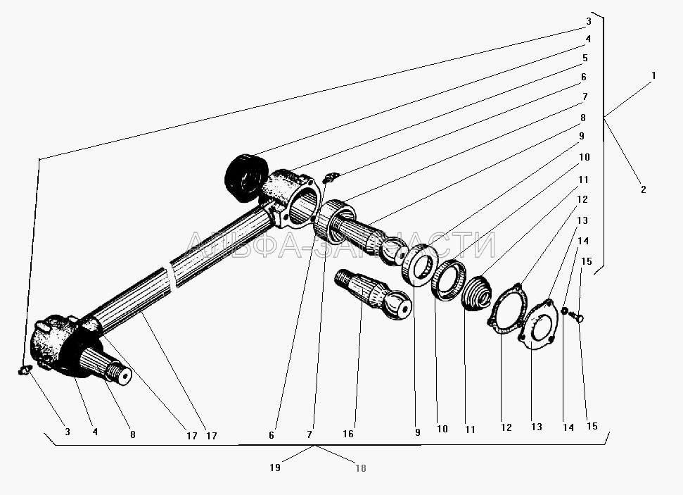 Реактивная штанга (264020-П29 Масленка 1.3) 