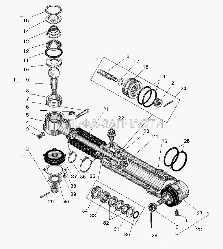 Усилительный механизм (375-3003058-10 Вкладыш верхний) 