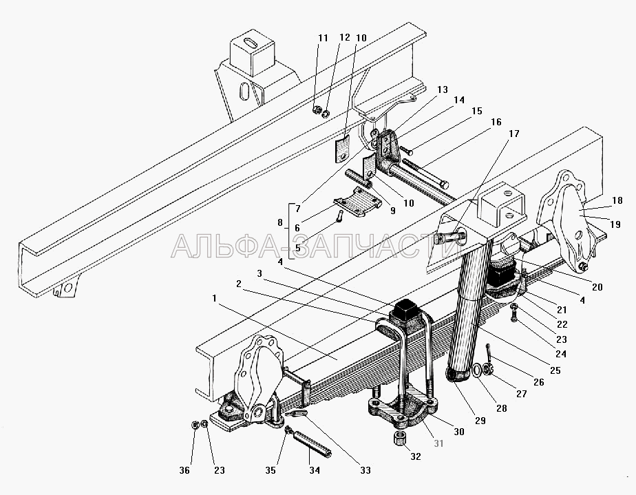 Передняя подвеска (А1-300/475.2905006 Амортизатор в сборе) 