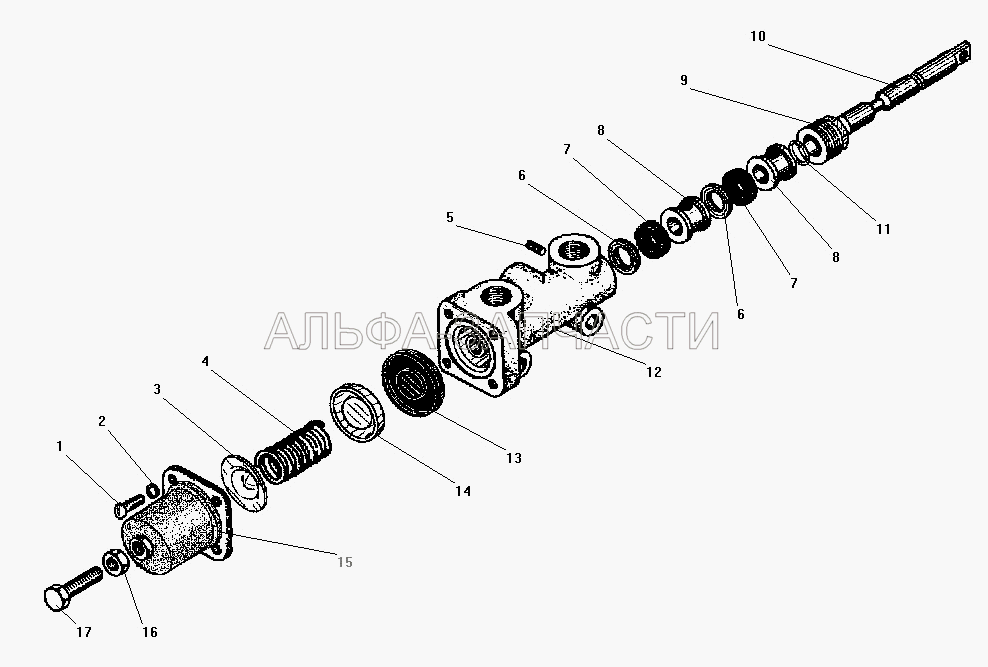 Кран управления давлением (131-4222035 Сальник крана) 