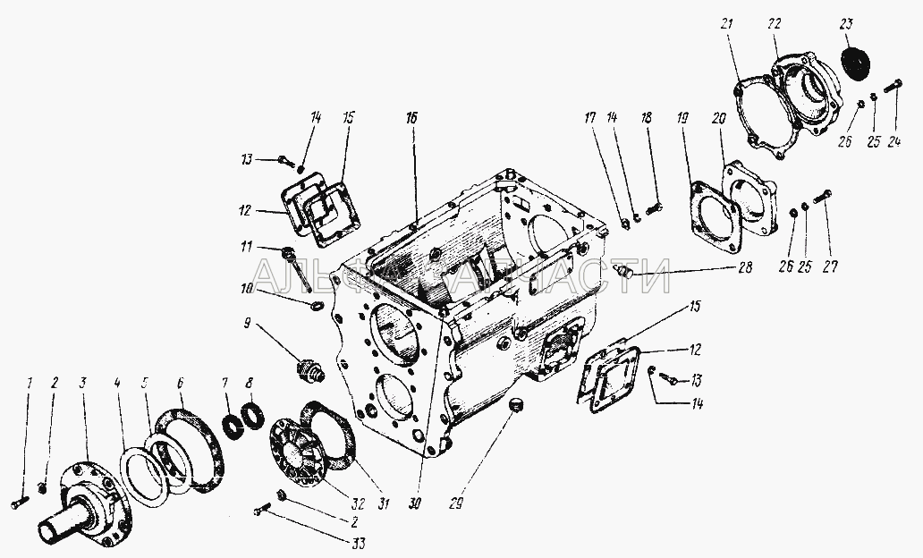 Картер коробки передач  